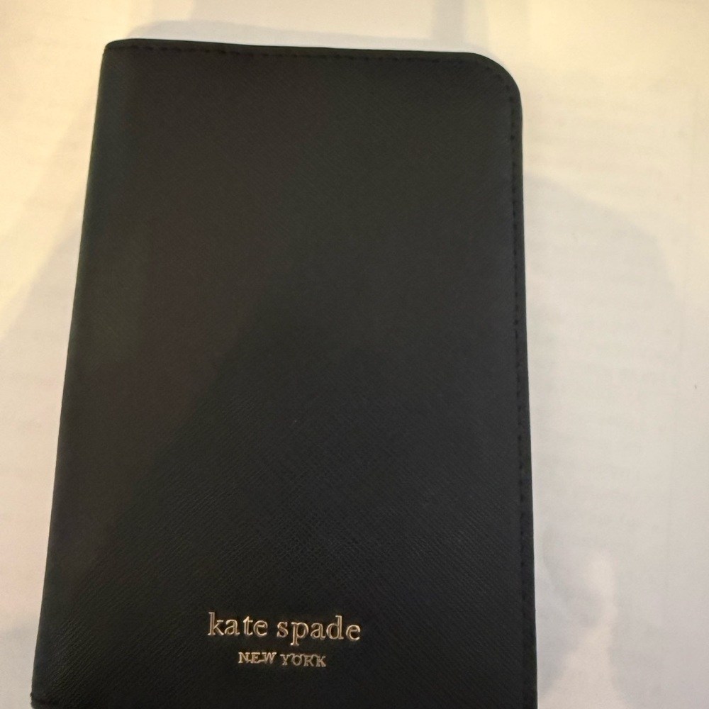 Kate Spade Black Key & Card Holder Smooth Leather